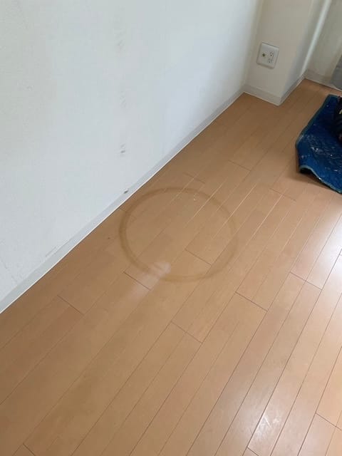 愛知県でのフローリング補修前